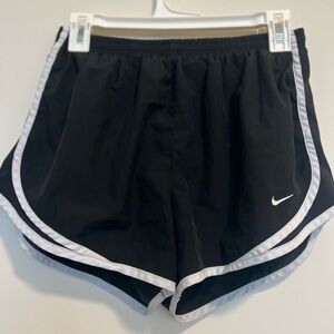 Black Nike running shorts